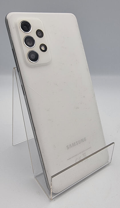 Samsung Galaxy A52 128GB white smartphone unlocked unboxed (cracked screen)