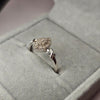 9ct White Gold Ring Size L 1/2