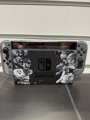 Switch Console, 32GB Smash Bros+Smash Grey Joy-Con, (No Game) Unboxed