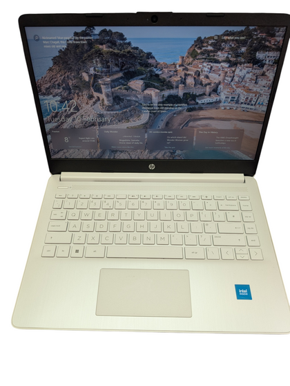 White Hp Laptop Intel Celeron N4120