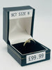 9CT YELLOW GOLD RING, 375 HALLMARKED RING, SIZE:N, 1.83G, BOXED