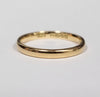 18ct Yellow Gold Thin Band Ring - 1.78G - Size J - Hallmarked