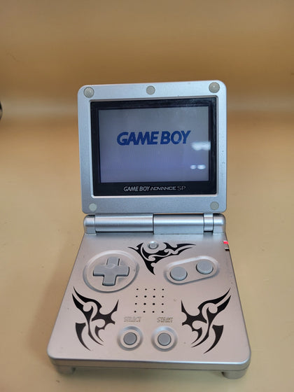 Game Boy Advance SP AGS-001 Console - Tribal Silver - Discounted