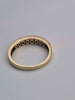 Vintage 9ct Yellow Gold Garnet Channel-Set Half Eternity Ring - Size O - 1.96 Grams