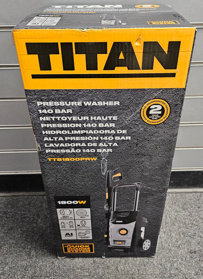 Titan Titan TTB1800PRW 140bar Electric High Pressure Washer