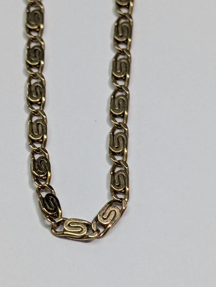 8CT GOLD SNAIL CHAIN 19 INCHES
