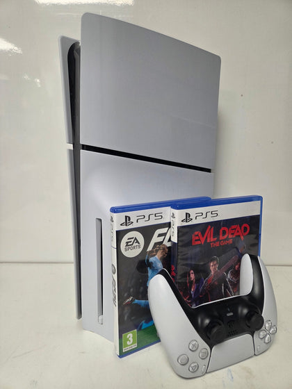 Sony Playstation 5 Slim Disc Edition Console & 2 Games