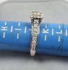 Vera Wang 18ct White Gold 0.69ct Diamond Princess Shaped Halo Ring Size J
