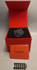 Hugo Leap Collection Men's Multifunction Analogue Quartz Watch with black stainless steel strap and extra links, BOXED