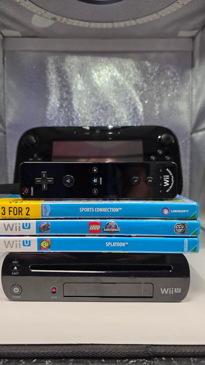 Wii U Console, 32GB Premium Black (No Game), Discounted