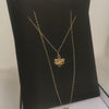 9K Gold Necklace, 9K Special Aunty Pendant, 0.7Grams, Size: 16"