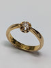 22ct Gold Diamond Ring - Size Q