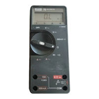 Fluke 75 Multimeter with Leads and Protective Case.