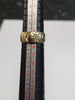 9ct Yellow Gold Patterned Band Ring - Size L - 3.61g - Hallmarked