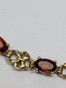 9CT Gold And Red Stone Bracelet