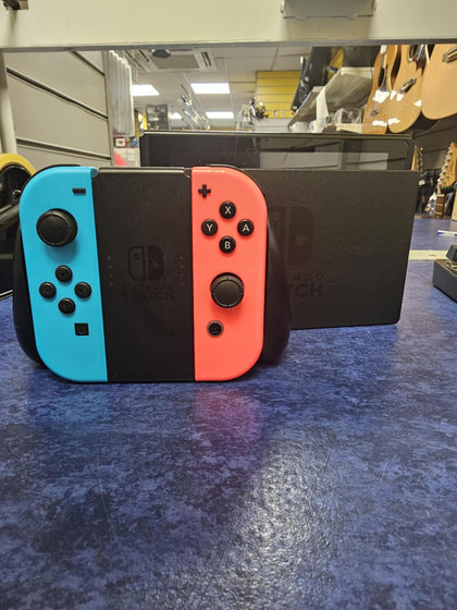* Nintendo Switch Console, 32GB + Neon Red/Blue Joy-Con, Unboxed