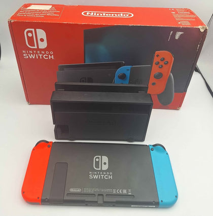 Nintendo Switch 32GB Console - Boxed With Charger, Docking Station & Red/Blue Joycons