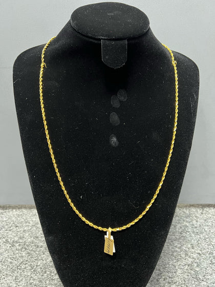 22ct Gold Rope Chain (26 inches), 25.87g