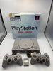 SONY PLAYSTATION 1 CONSOLE, GREY, x2 DUALSHOCK CONTROLLER, BOXED