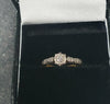 18CT - Yellow Gold Ring With Platinum Mount and Clear Stone - Size J.  - 1.89g Hallmarked