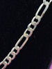 Silver Figaro Chain - 20" Long - 17.5 Grams - Halmarked ( 925 )