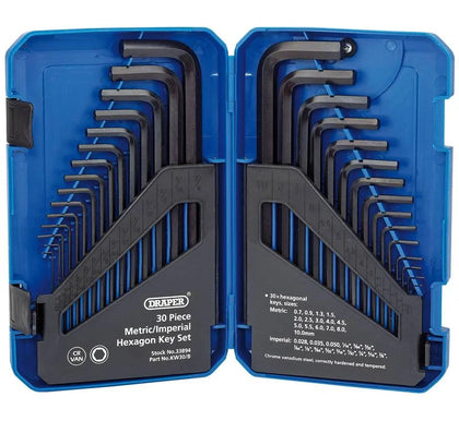 Draper 30 Piece Hexagon Allen Key Set