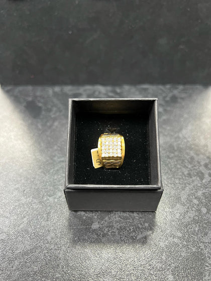 22ct Gold Gents Ring (Size Q/R)