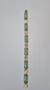 9CT GOLD & GREEN STONE BRACELET 19CM