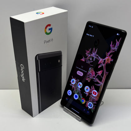 Google Pixel 6 Unlocked Model GB7N6 128GB in Stormy Black Boxed