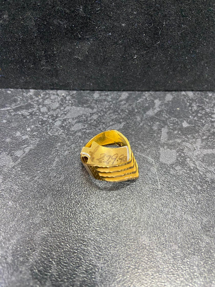 21ct Gold Ladies Fancy Ring (Size I), 2.75g