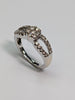 18ct White Gold Diamond Figure Of Eight Ring Size I