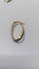 Pair Of 9ct Yellow Gold Oval Hooped Earrings - 1.21 Grams