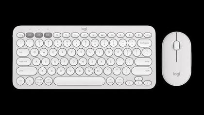 Logitech pebble Combo 2 White Keyboard + Mouse
