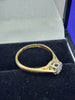 18CT - Yellow Gold Ring With Platinum Mount - 2.13g - Size J