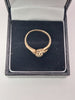 9ct Hallmarked Yellow Gold Diamond Ring - 2.3g Weight, Size N