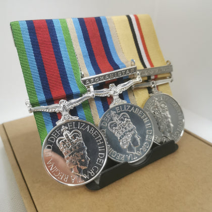 Iraq, OSM Afghanistan And Diamond Jubilee Medals Court Mounted Full Size