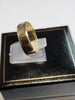 9CT Yellow Gold Band Ring  - Size Q - 4.39G - Hallmarked
