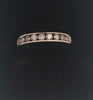 9ct white gold ring with white stones 2.8g size L Boxed & hallmarked