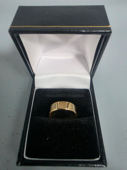 9CT Gold Wedding Band 3.1G HM 375 Size L