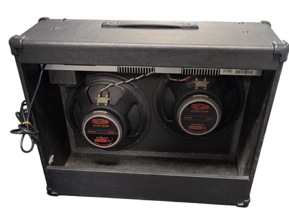 Line Spider 212 100 Watts 2 12 inch Stereo Speakers and FX with Line FB4 4 Chanel Foot Pedal 