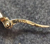 9ct Yellow Gold "Love Hoop" Earrings With CZ