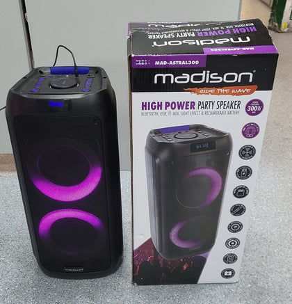 Madison MAD-ASTRAL300 Battery Powered 300W Sound System Speaker