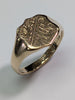 9ct Gold Shield Ring - Size W