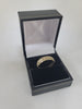 9K Gold Ring with Pattern Design, 375 Hallmarked, 3.79Grams, Size: Q, Box Included