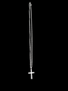 NEW OTHER SILVER CROSS WITH CHAIN ,WEIGHT 7.6G ,LENGHT 24" 925