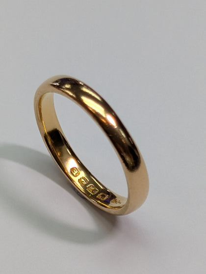 22ct gold wedding band ring