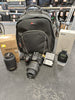 Nikon D5200 with Nikon DX VR 18-55mm lens, Nikon DX VR 55-200mm lens and Meike MK320 Speedlight