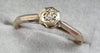 9ct Gold/Platinum Diamond Ring ~ “ size I 1/2 “