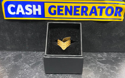 21ct Gold Ladies Fancy Ring (Size I), 2.75g