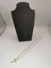 18K Gold Necklace with Cross Pendant Hallmarked(750) and Tested 8.7G weight 18" Length